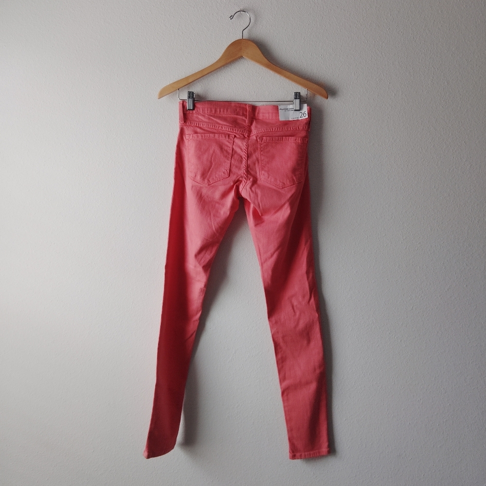 Flying Monkey Coral Pink Skinny Jeans - Picture 2 of 6